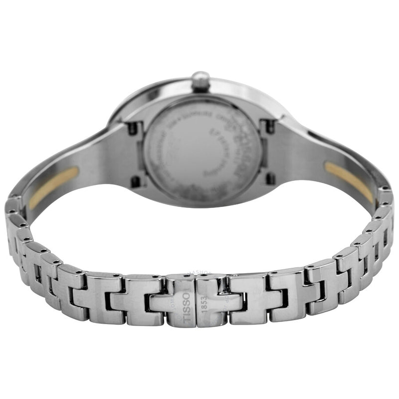 Tissot T-Lady Flower Quartz Blue Mother of Pearl  Dial Ladies Watch T03.1.085.80 - The Watches Men & Co #3