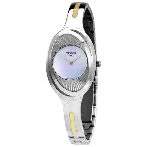 Tissot T-Lady Flower Quartz Blue Mother of Pearl  Dial Ladies Watch T03.1.085.80 - The Watches Men & Co