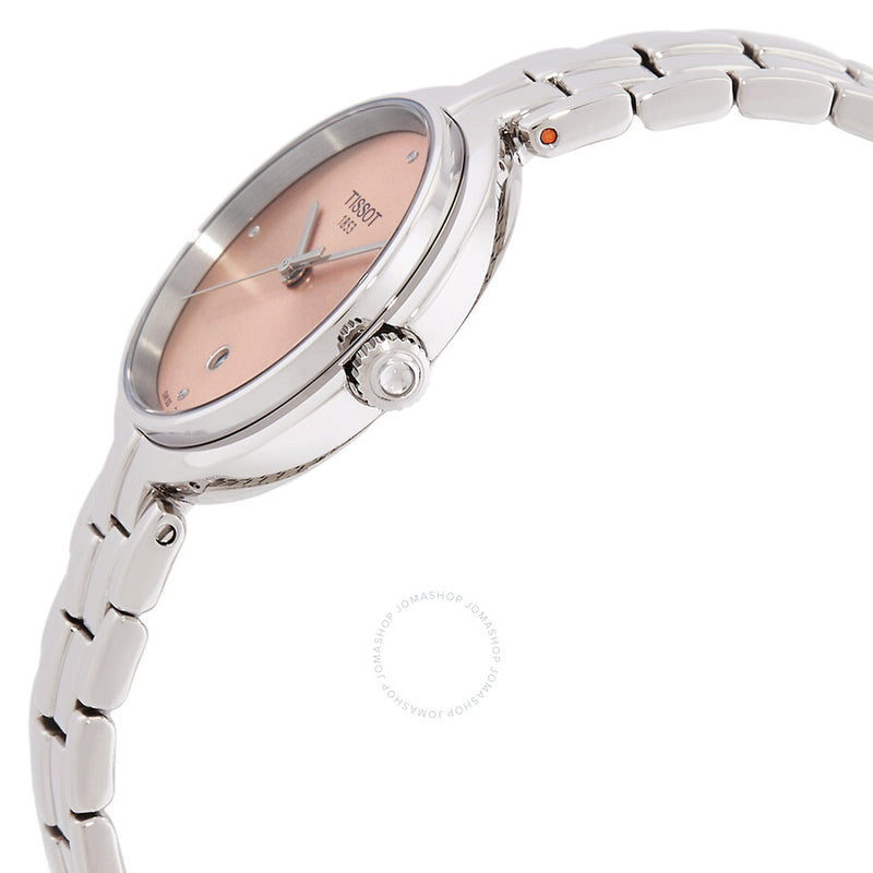 Tissot T-Lady Quartz Diamond Pink Dial Ladies Watch T0942101133600 - The Watches Men & Co #2