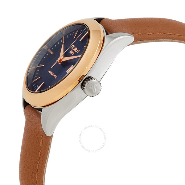 Tissot T-My Lady Automatic Smoked Blue Dial Watch T930.007.46.041.00 - The Watches Men & Co #2
