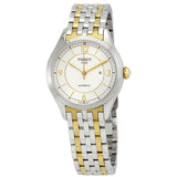 Tissot T-One Automatic Silver Dial Two-tone Ladies Watch T038.207.22.037.00 - The Watches Men & Co