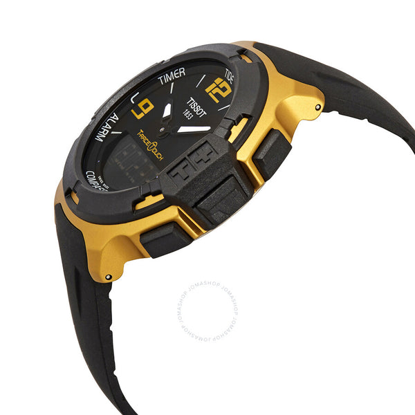 Tissot T-Race Perpetual Alarm World Time Chronograph Quartz Analog-Digital Black Dial Men's Watch T081.420.97.057.07 - The Watches Men & Co #2