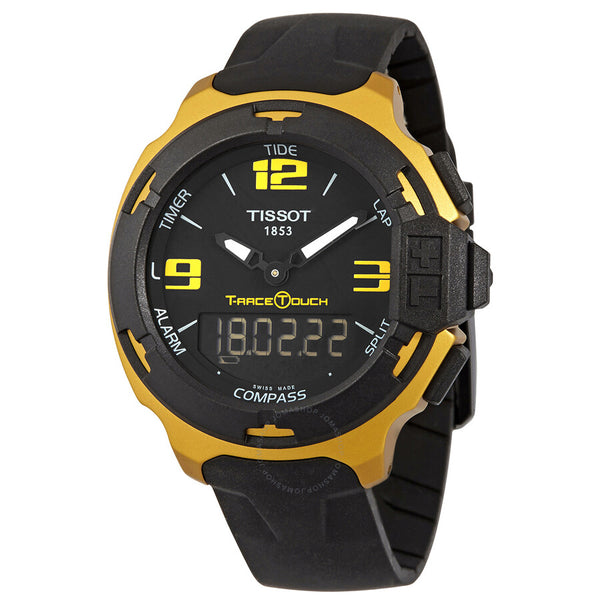 Tissot T-Race Perpetual Alarm World Time Chronograph Quartz Analog-Digital Black Dial Men's Watch T081.420.97.057.07 - The Watches Men & Co