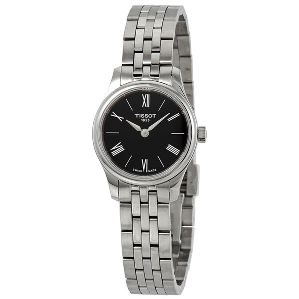 Tissot Tradition Black Dial Stainless Steel Ladies Watch T063.009.11.058.00 - The Watches Men & Co