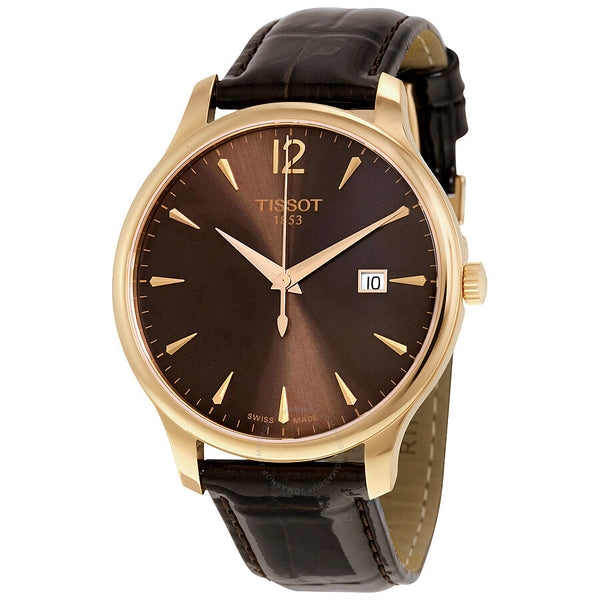 Tissot Tradition Brown Dial Men's Watch T063.610.36.297.00 - The Watches Men & Co