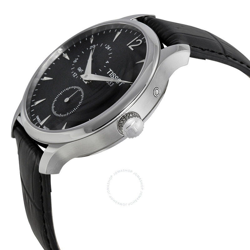Tissot Tradition GMT Black Dial Men's Watch T0636391605700 - The Watches Men & Co #2