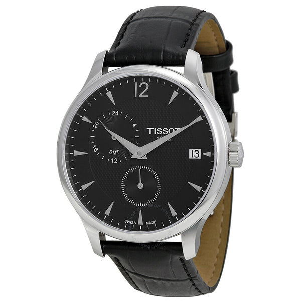 Tissot Tradition GMT Black Dial Men's Watch T0636391605700 - The Watches Men & Co