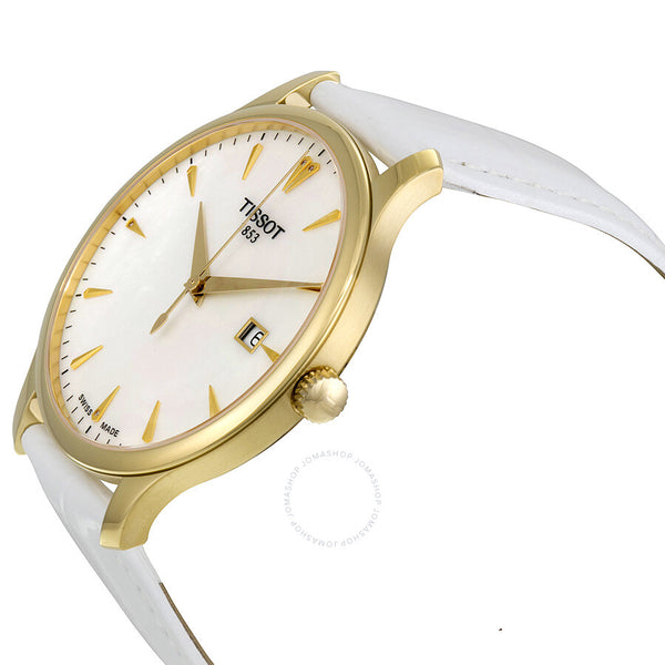 Tissot Tradition Mother of Pearl Dial Ladies Watch T063.610.36.116.00 - The Watches Men & Co #2