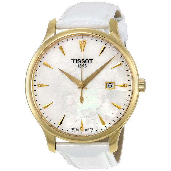 Tissot Tradition Mother of Pearl Dial Ladies Watch T063.610.36.116.00 - The Watches Men & Co