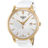 Tissot Tradition Mother of Pearl Dial Ladies 42mm Watch T063.610.36.116.01 - The Watches Men & Co