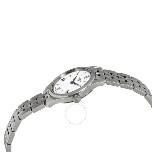 Tissot Tradition Thin White Dial Ladies Watch T0630091101800 - The Watches Men & Co #2