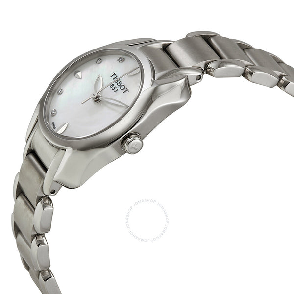 Tissot Trend T-Wave Mother of Pearl Dial Diamond Ladies Watch T023.210.11.116.00 - The Watches Men & Co #2