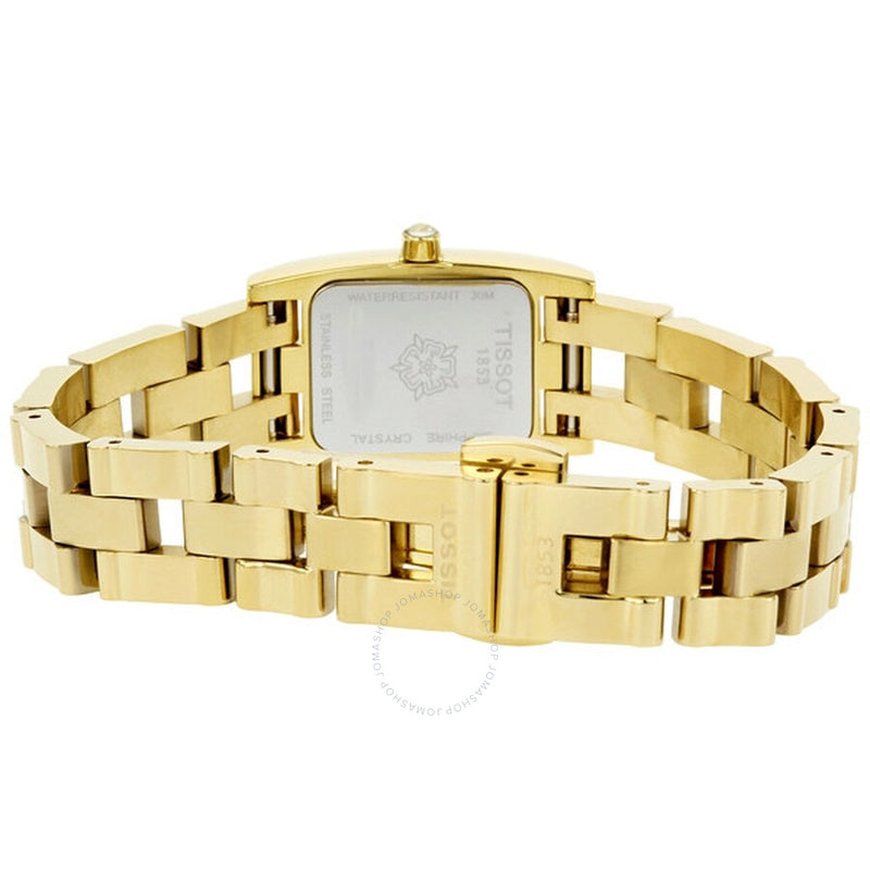 Tissot Trend T3 Mother of Pearl Dial Gold Tone Ladies Watch T042.109.33.117.00 - The Watches Men & Co #3