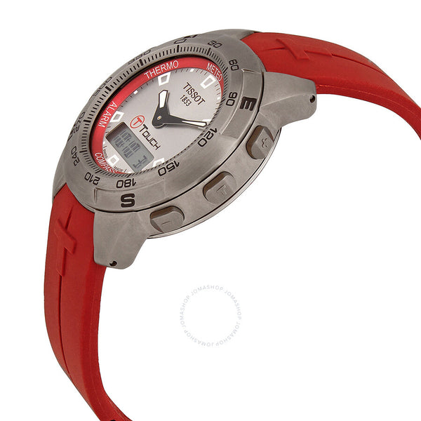Tissot T-Touch Alarm Chronograph Quartz Analog-Digital Silver Dial Men's Watch T33.7.778.71 - The Watches Men & Co #2