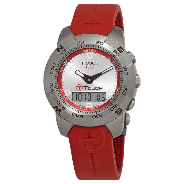Tissot T-Touch Alarm Chronograph Quartz Analog-Digital Silver Dial Men's Watch T33.7.778.71 - The Watches Men & Co