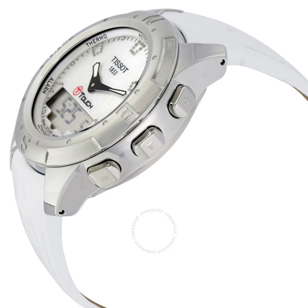 Tissot T-Touch II White Mother of Pearl Ladies Watch T0472204611600 - The Watches Men & Co #2