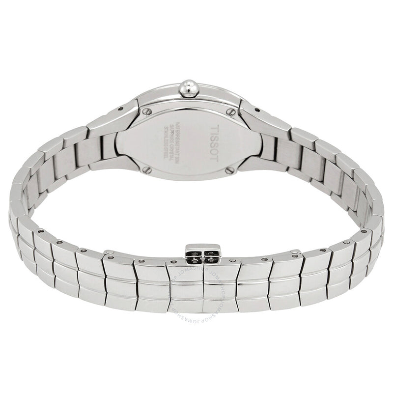 Tissot T-Trend Oval-T Sapphire Steel Ladies Watch T47.1.585.31 - The Watches Men & Co #3