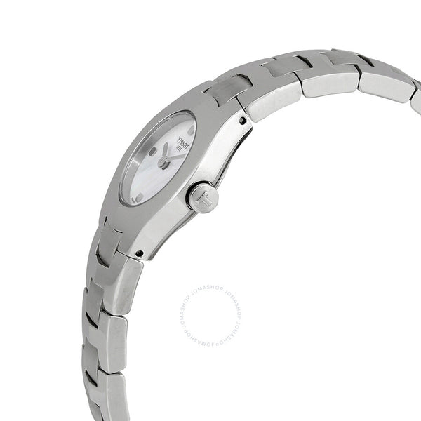Tissot T-Trend T-Round Mother of Pearl Dial Stainless Steel Ladies Watch T64.1.285.81 - The Watches Men & Co #2