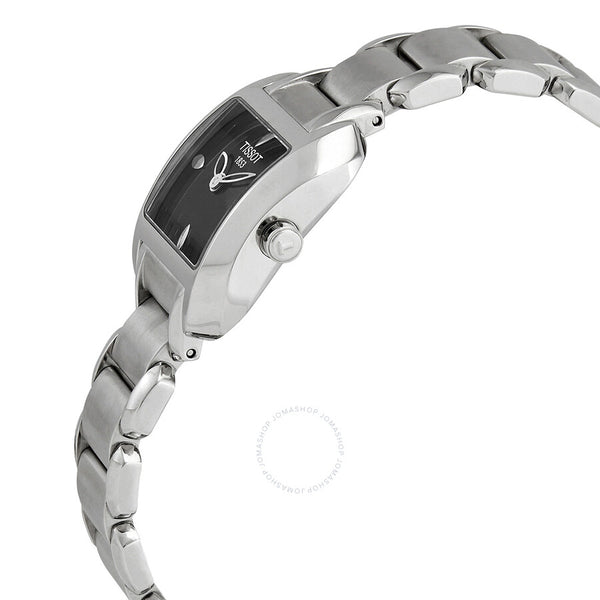 Tissot T-Wave Black Dial Stainless Steel Ladies Watch T02.1.285.51 - The Watches Men & Co #2