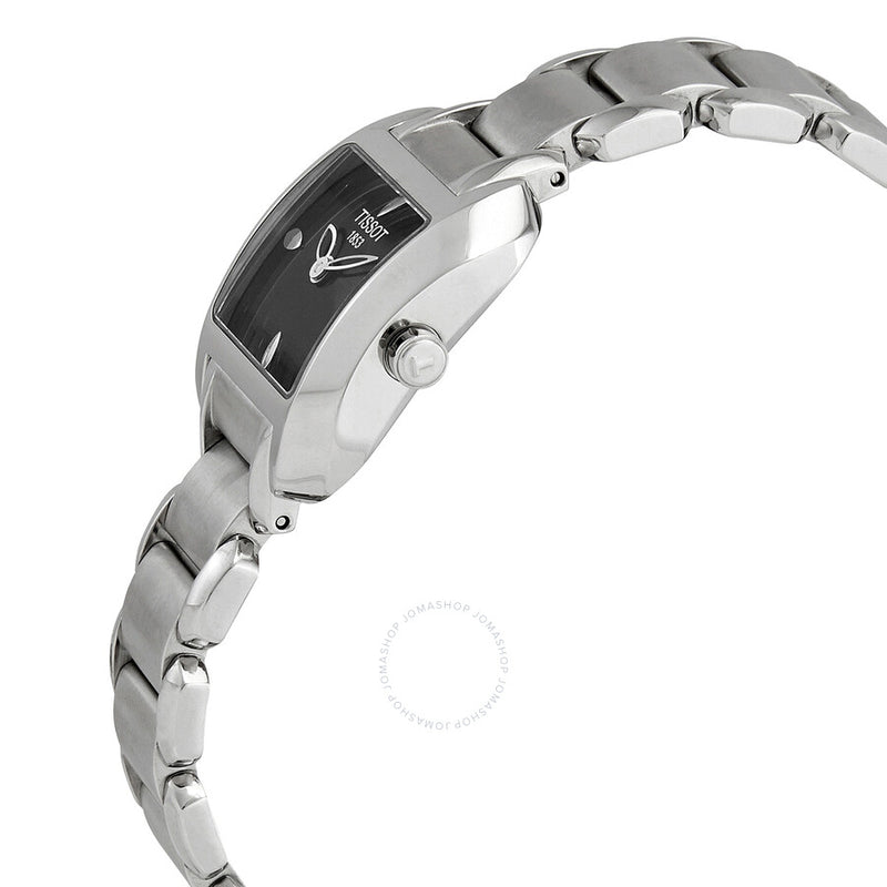 Tissot T-Wave Black Dial Stainless Steel Ladies Watch T02.1.285.51 - The Watches Men & Co #2