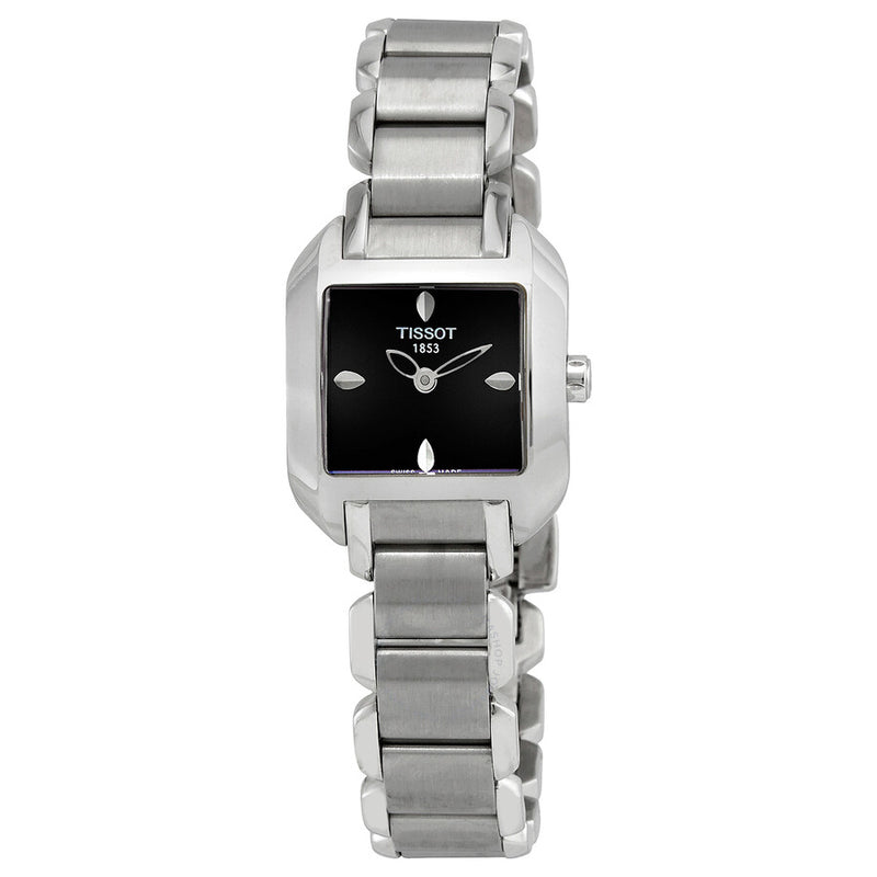 Tissot T-Wave Black Dial Stainless Steel Ladies Watch T02.1.285.51 - The Watches Men & Co