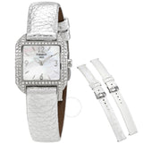 Tissot T-Wave Quartz Diamond White Mother of Pearl Dial Ladies Watch T02.1.475.82 - The Watches Men & Co