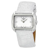 Tissot T-Wave White Dial Silver Leather Ladies Watch T0233091603102 - The Watches Men & Co