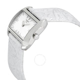 Tissot T-Wave White Dial Silver Leather Ladies Watch T0233091603102 - The Watches Men & Co #2