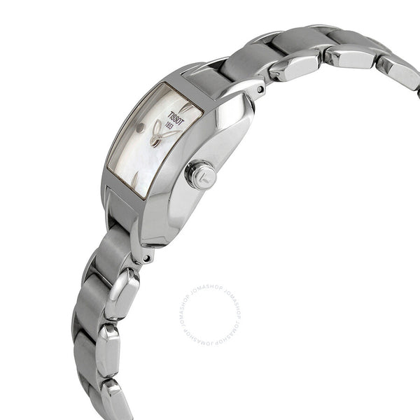 Tissot T-Wave White Dial Stainless Steel Ladies Watch T02.1.285.71 - The Watches Men & Co #2