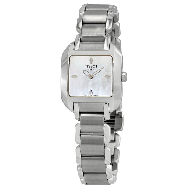 Tissot T-Wave White Dial Stainless Steel Ladies Watch T02.1.285.71 - The Watches Men & Co