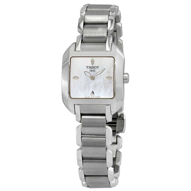 Tissot T-Wave White Dial Stainless Steel Ladies Watch T02.1.285.71 - The Watches Men & Co