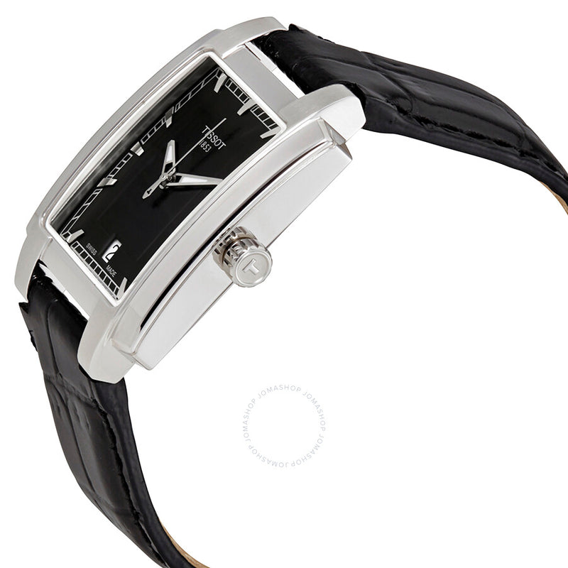 Tissot T-Trend TXL Black Dial Black Leather Ladies Watch T061.310.16.051.00 - The Watches Men & Co #2