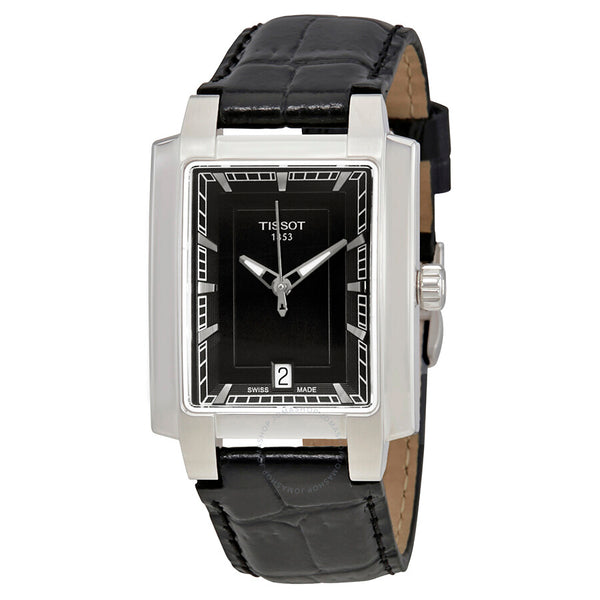 Tissot T-Trend TXL Black Dial Black Leather Ladies Watch T061.310.16.051.00 - The Watches Men & Co