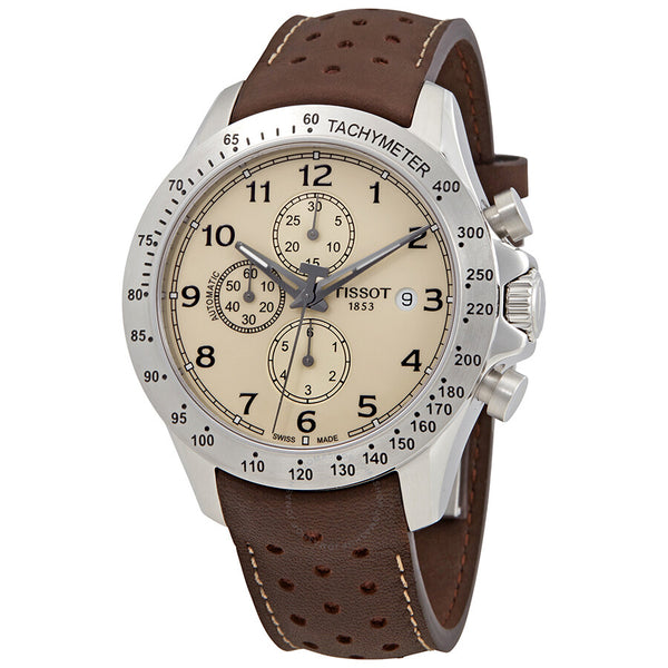 Tissot V8 Chronograph Automatic Cream Dial Men's Watch T106.427.16.262.00 - The Watches Men & Co