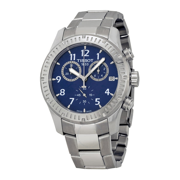 Tissot V8 Blue Dial Stainless Steel Men's Watch T0394171104703 - The Watches Men & Co