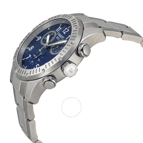 Tissot V8 Blue Dial Stainless Steel Men's Watch T0394171104703 - The Watches Men & Co #2