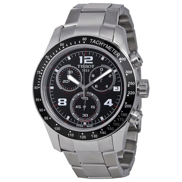 Tissot V8 Chronograph Black Dial Men's Watch T0394171105702 - The Watches Men & Co