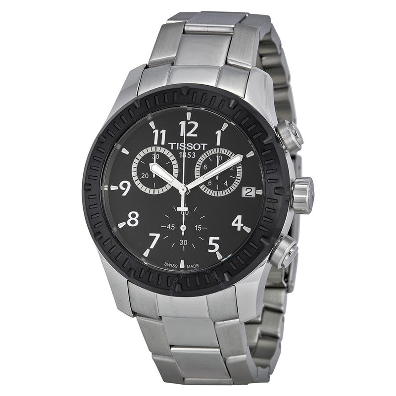 Tissot V8 Chronograph Black Dial Men's Watch T0394172105700 - The Watches Men & Co