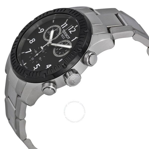 Tissot V8 Chronograph Black Dial Men's Watch T0394172105700 - The Watches Men & Co #2