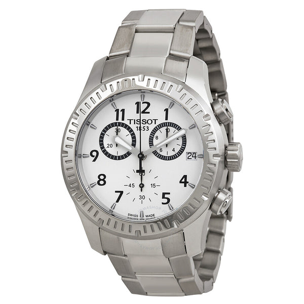 Tissot V8 Chronograph Silver Dial Men's Watch T0394171103700 - The Watches Men & Co