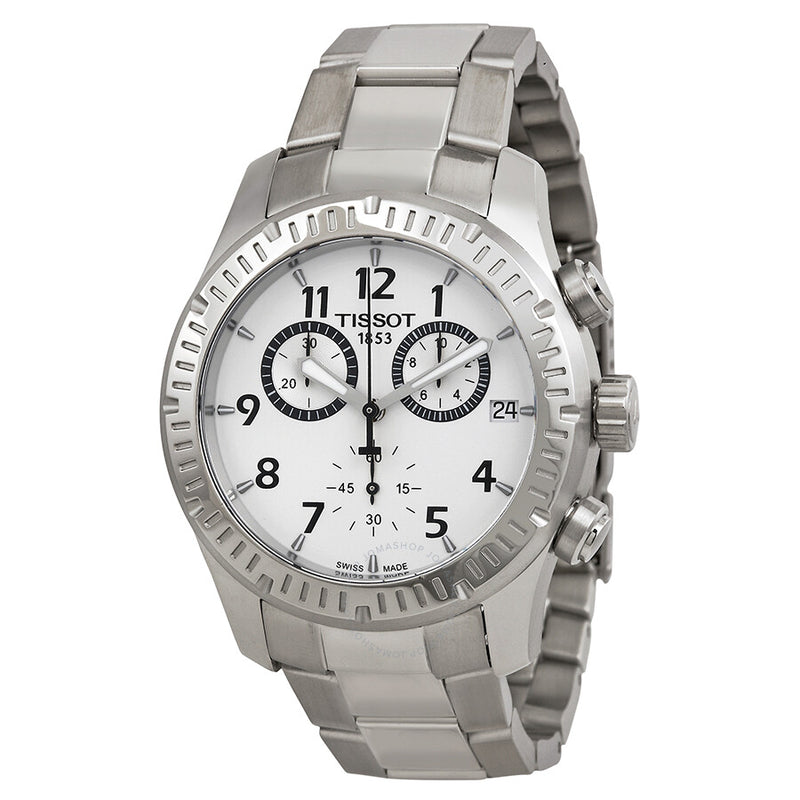 Tissot V8 Chronograph Silver Dial Men's Watch T0394171103700 - The Watches Men & Co