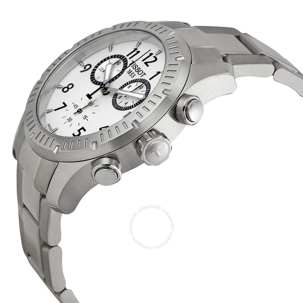 Tissot V8 Chronograph Silver Dial Men's Watch T0394171103700 - The Watches Men & Co #2