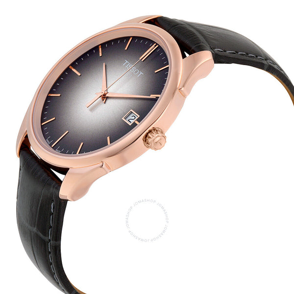 Tissot Vintage Black Dial Black Leather Men's Watch T9204107606100 - The Watches Men & Co #2