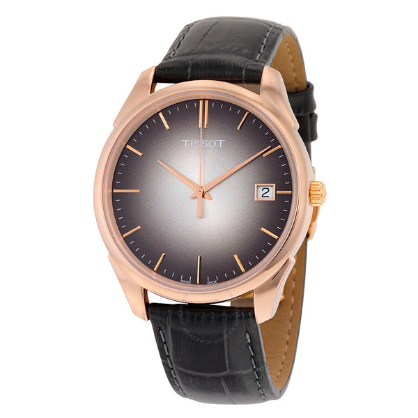Tissot Vintage Black Dial Black Leather Men's Watch T9204107606100 - The Watches Men & Co