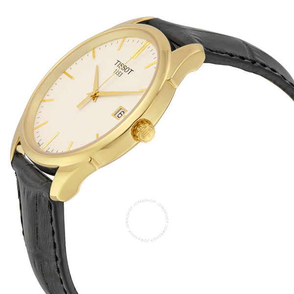 Tissot Vintage White Dial Black Leather Men's Watch T920.410.16.011.00 - The Watches Men & Co #2