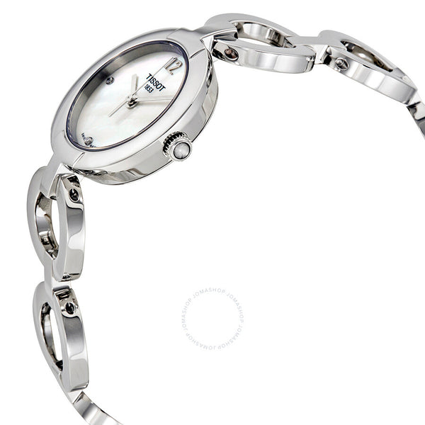 Tissot White Mother of Pearl Diamond Dial Ladies Watch T084.210.11.116.01 - The Watches Men & Co #2