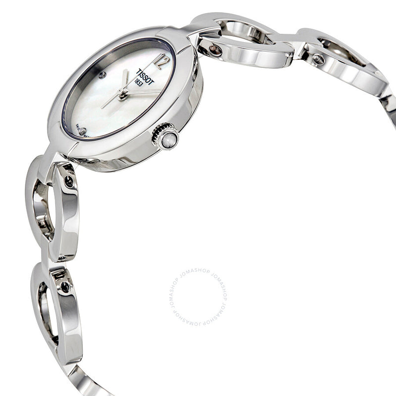 Tissot White Mother of Pearl Diamond Dial Ladies Watch T084.210.11.116.01 - The Watches Men & Co #2