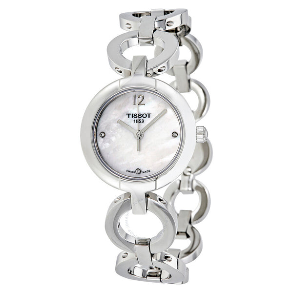 Tissot White Mother of Pearl Diamond Dial Ladies Watch T084.210.11.116.01 - The Watches Men & Co