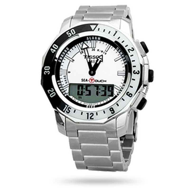 Tissot Sea Touch Chronograph White Dial Men's Watch T026.420.11.031.00 - The Watches Men & Co #5