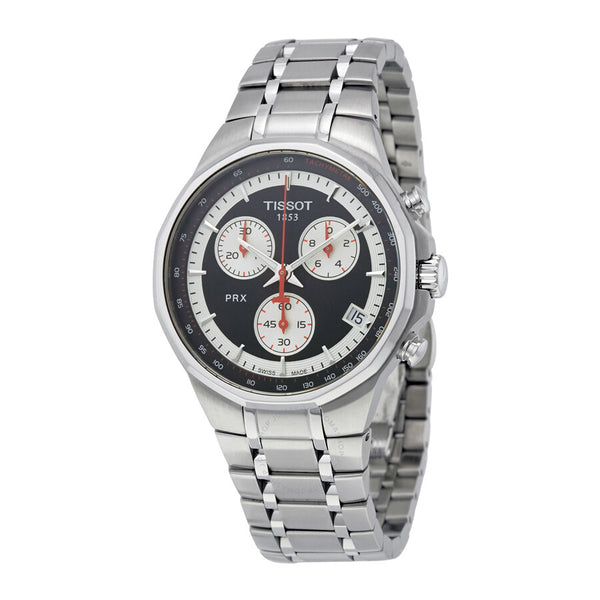 Tissot T-Classic PRX Chronograph Black Dial Men's Watch T0774171105101 - The Watches Men & Co #2